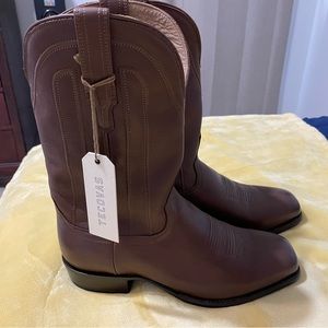 Tecovas men’s boots The Jackson Brown Chesnut Calf.Size 12D BRAND NEW WESTERN